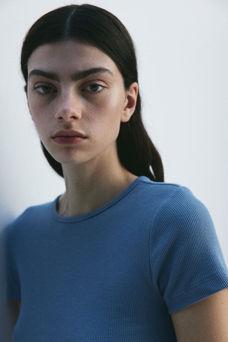 Haut en jersey de coton - Blue