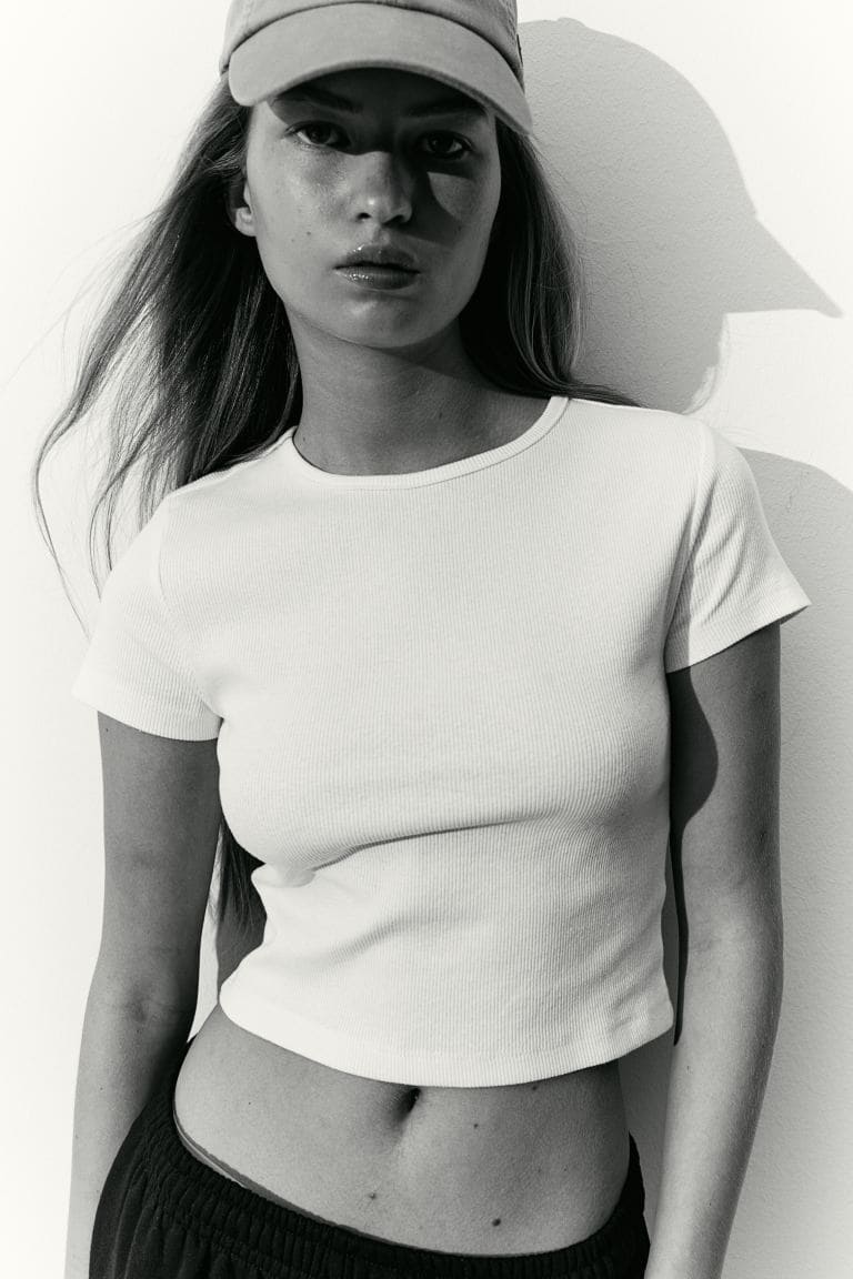 Haut en jersey de coton - White