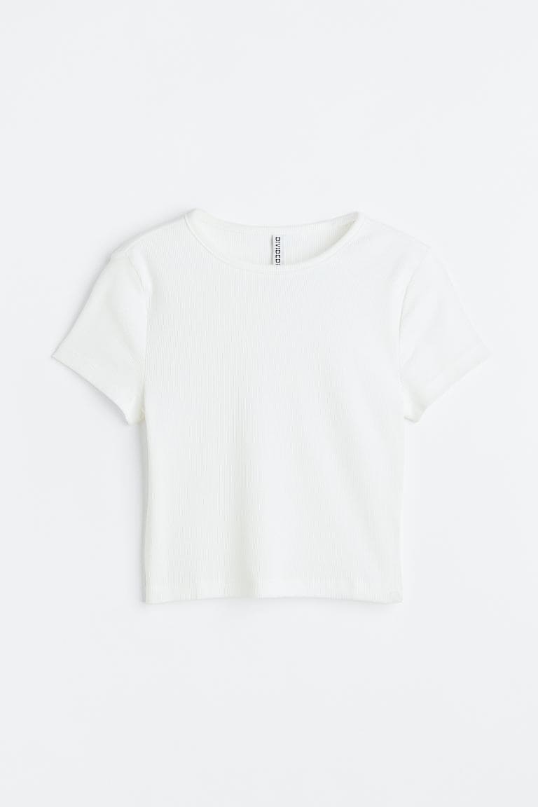 Haut en jersey de coton - White
